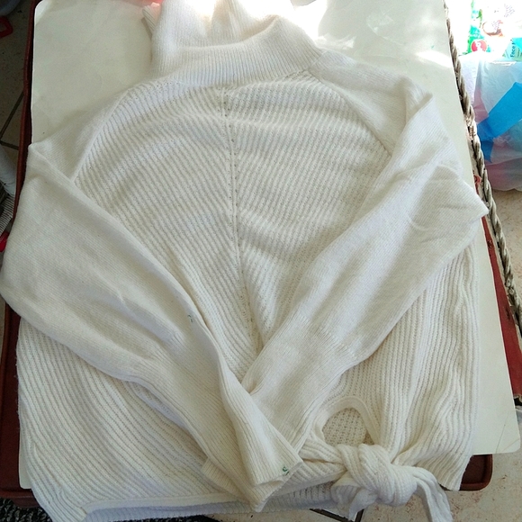 Lauren Conrad big comfy sweater cinched waist oversized Y2k - Picture 3 of 6